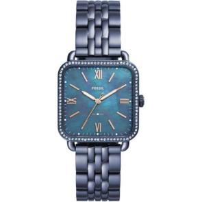 Horlogeband Fossil ES4290 Roestvrij staal (RVS) Blauw 18mm